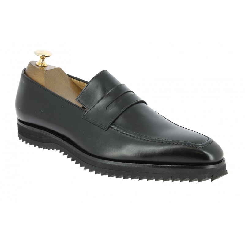 Mocassin Center 51 13537 cuir noir