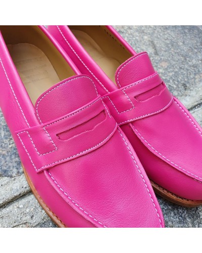 Moccasin Woman John Mendson 0622 Wendy pink leather