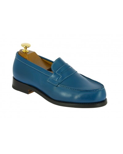 Moccasin Woman Center 51 0622 Wendy electric blue leather