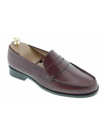 Moccasin Center 51 1961 Tod burgundy leather