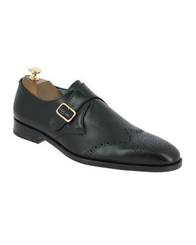 Monk strap shoe Center 51 13689 black leather