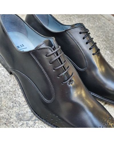 Oxford shoe Center 5113690 black leather