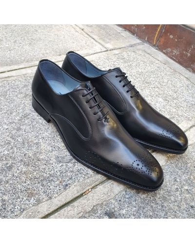 Oxford shoe Center 5113690 black leather