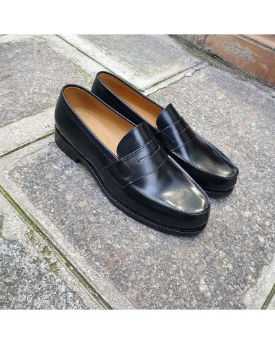 Mocassin John Mendson 2906 Dan cuir noir