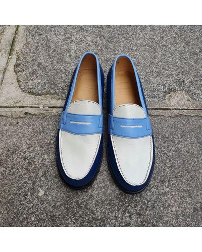Moccasin Center 51 2906 Dan multicoloured leather blue alaska