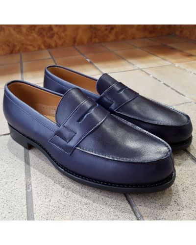 Mocassin Center 51 2906 Dan cuir marine