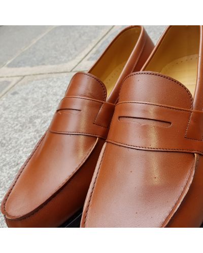 Mocassin John Mendson 2906 Dan cuir marron