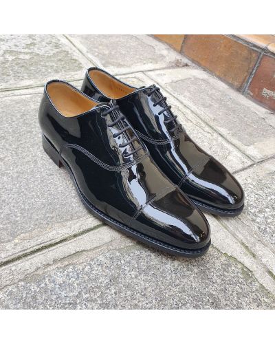 Oxford shoe John Mendson 13850 black varnished leather