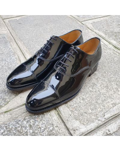 Oxford shoe John Mendson 13850 black varnished leather