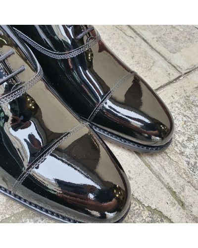 Oxford shoe John Mendson 13850 black varnished leather