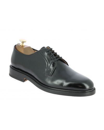 Derby shoe Center 51 13855 black leather