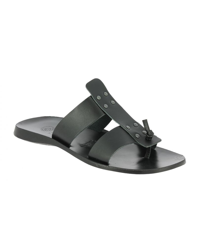 SandaleZeus 1073 cuir noir