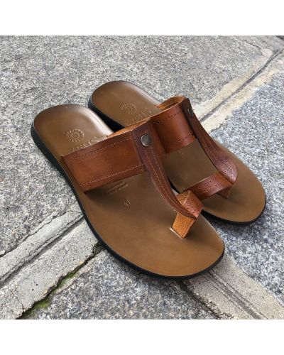 SandaleZeus 1081 cuir marron