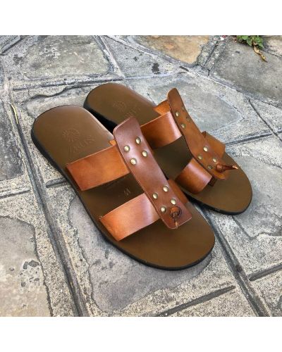 SandaleZeus 1073 cuir marron