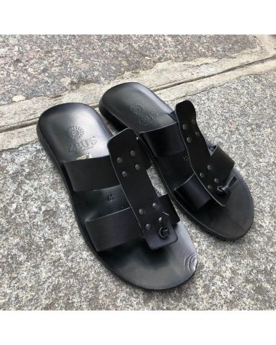 Sandals Zeus 1073 black leather