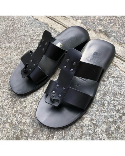 Sandals Zeus 1073 black leather