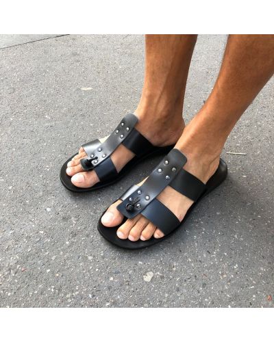 Sandals Zeus 1073 black leather