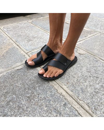 Sandals Zeus 1173 black leather