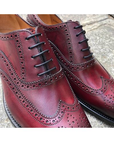 Oxford shoe Berwick 3008 burgundy leather