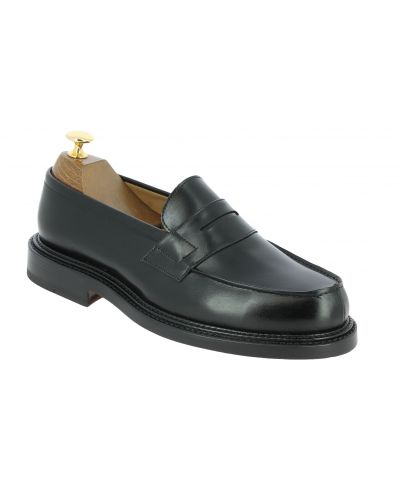 Mocassin triple semelle John Mendson 13994 cuir noir