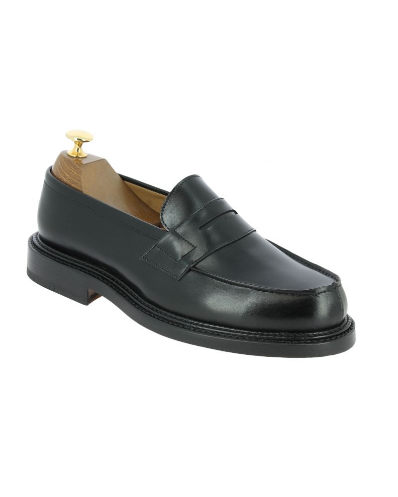 Mocassin triple semelle Center 51 13994 cuir noir