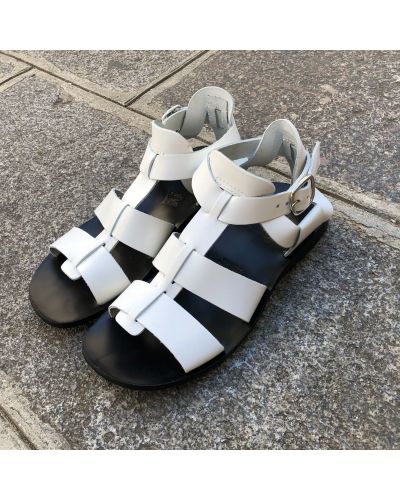 Sandals Zeus 1422 white leather