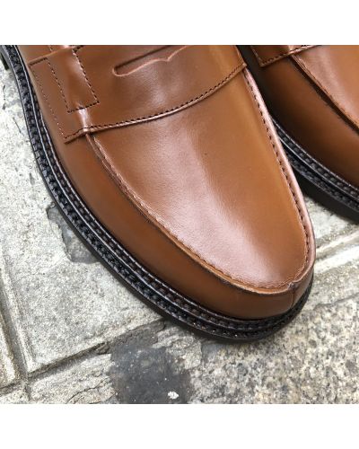 Moccasin triple sole Center 51 13994 brown leather
