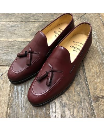 Moccasin with Pompons Center 51 3136 Will burgundy leather