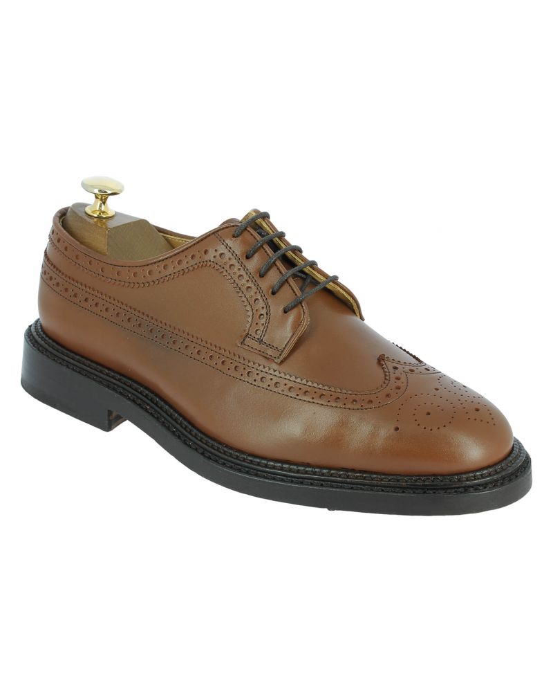 Derby shoe Triple Sole Center 51 14062 brown leather