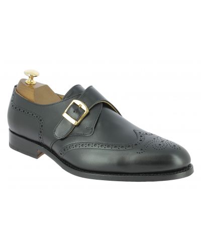 Monk strap shoe John Mendson 14166 black leather