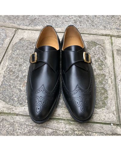 Monk strap shoe John Mendson 14166 black leather