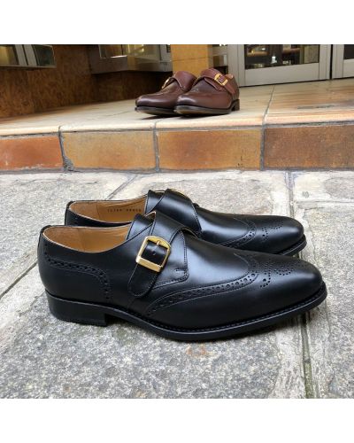 Monk strap shoe John Mendson 14166 black leather