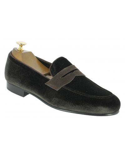 Moccasin shoe Center 51 Sommer brown velvet