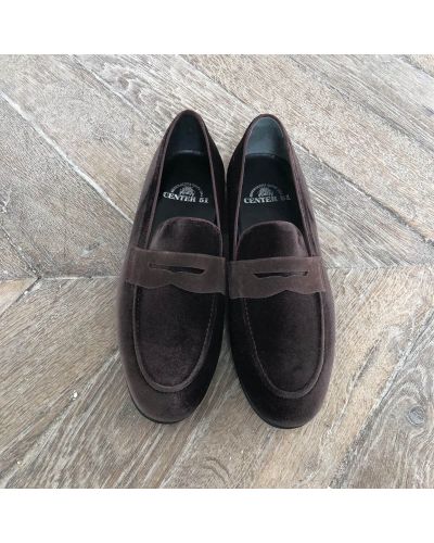 Moccasin shoe Center 51 Sommer brown velvet