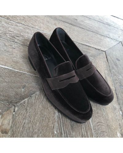 Moccasin shoe Center 51 Sommer brown velvet