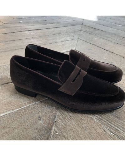 Moccasin shoe Center 51 Sommer brown velvet