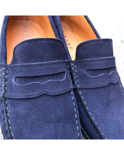 Mocassin souple Orland 1633 daim marine