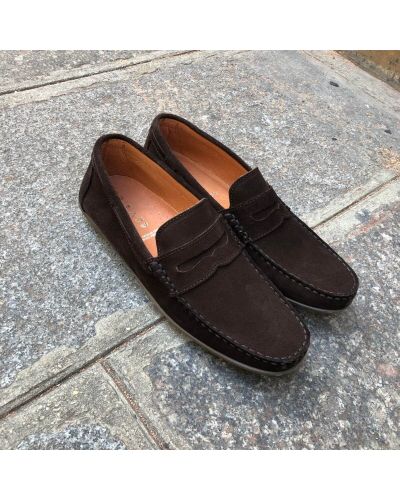 Mocassin souple Orland 1633 daim marron