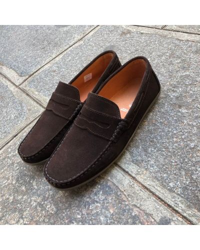 Mocassin souple Orland 1633 daim marron