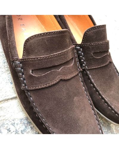 Mocassin souple Orland 1633 daim marron