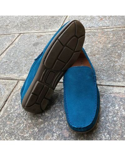 Moccasin Driver Orland 2022 blue electric suede