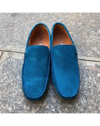 Moccasin Driver Orland 2022 blue electric suede