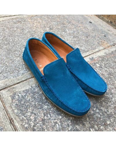 Moccasin Driver Orland 2022 blue electric suede