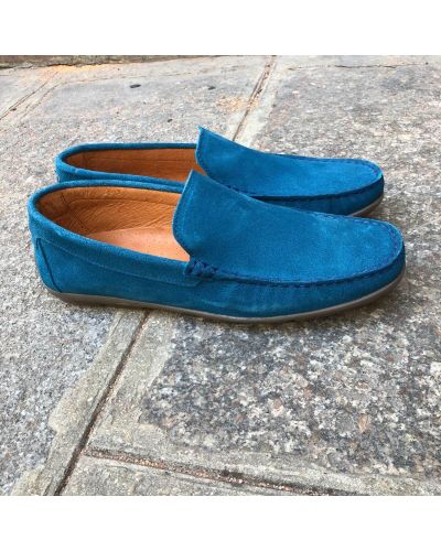 Moccasin Driver Orland 2022 blue electric suede