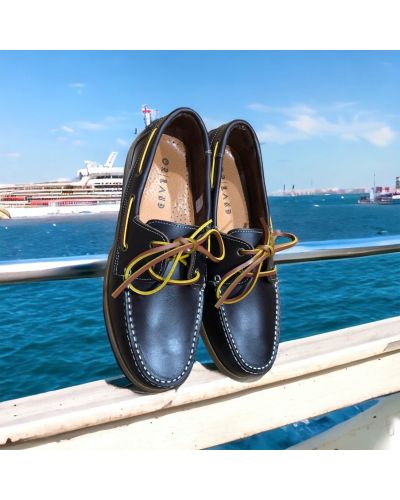 Chaussure bateau Orland 1421 cuir marron