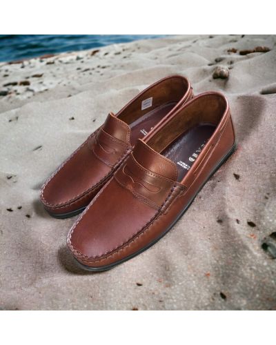 Mocassin souple Orland 1633 cuir marron