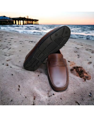 Moccasin Driver Orland 1633 brown leather