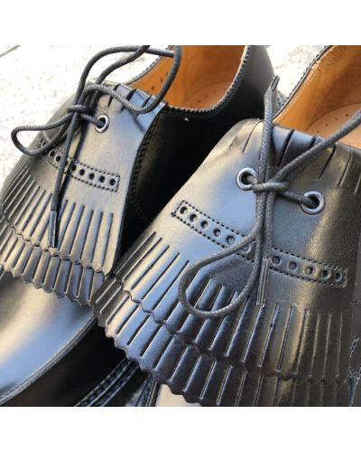 Derby shoe Triple Sole Center 51 14300 black leather with tassels