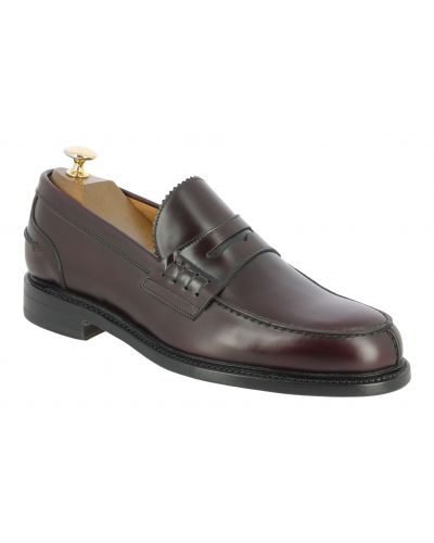 Moccasin shoe Berwick 11053 burgundy leather