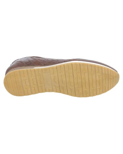 Oxford Sneakers Mezlan 50004 genuine crocodile, lizard, and brown ostrich multimaterial